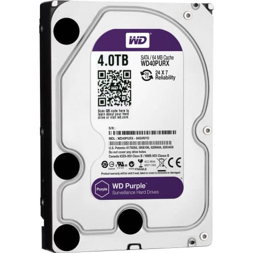 Western Digital WD Purple 4TB Surveillance Hard Drive